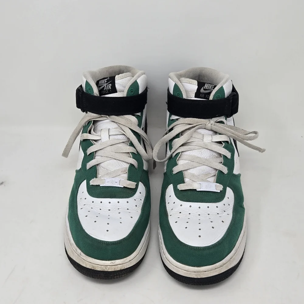 Nike Air Force 1 High Mid By You Green White Mens Size 12.5 Shoes DZ3640-900